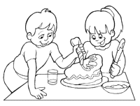 A coloring page of mothers day